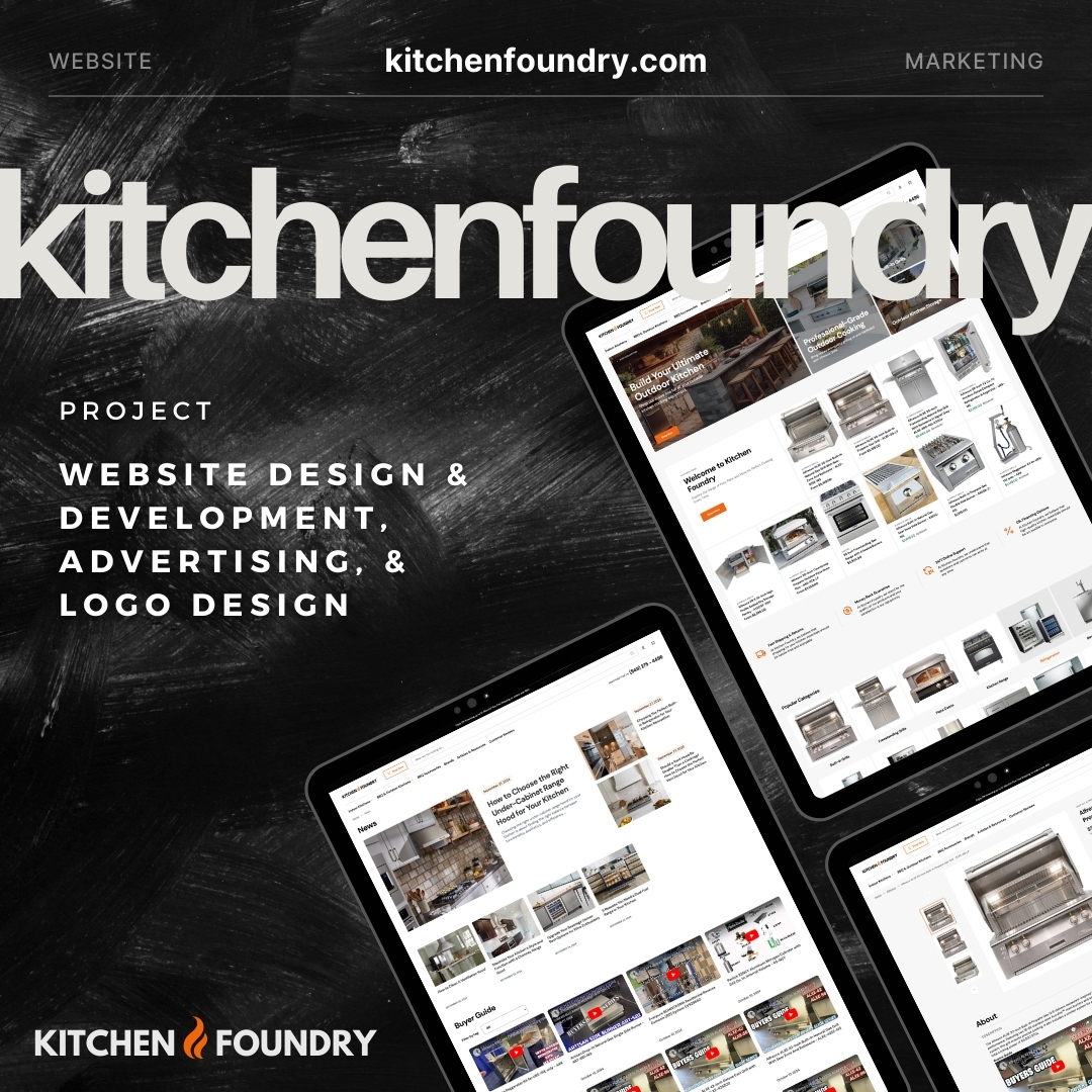 Kitchen Foundry website by Lightning Labs.